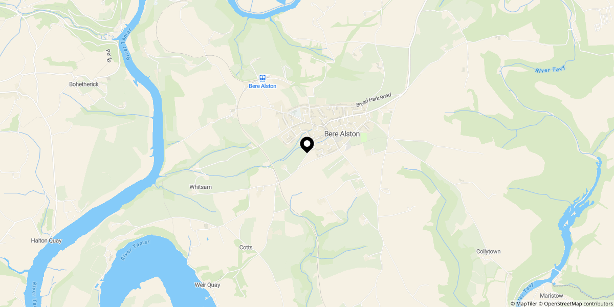 Approximate location of Underways, Bere Alston, PL20
